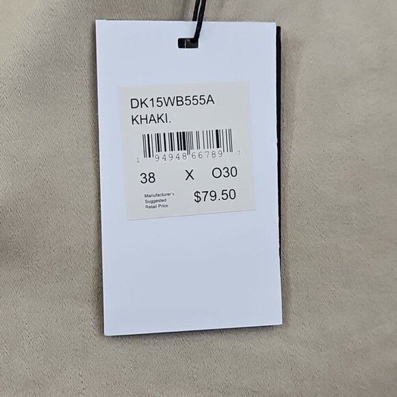 NEW DKNY Stanton Jeans Men's 38x30 Tan Ultimate Stretch Denim Slim Tapered NWT - Picture 9 of 16